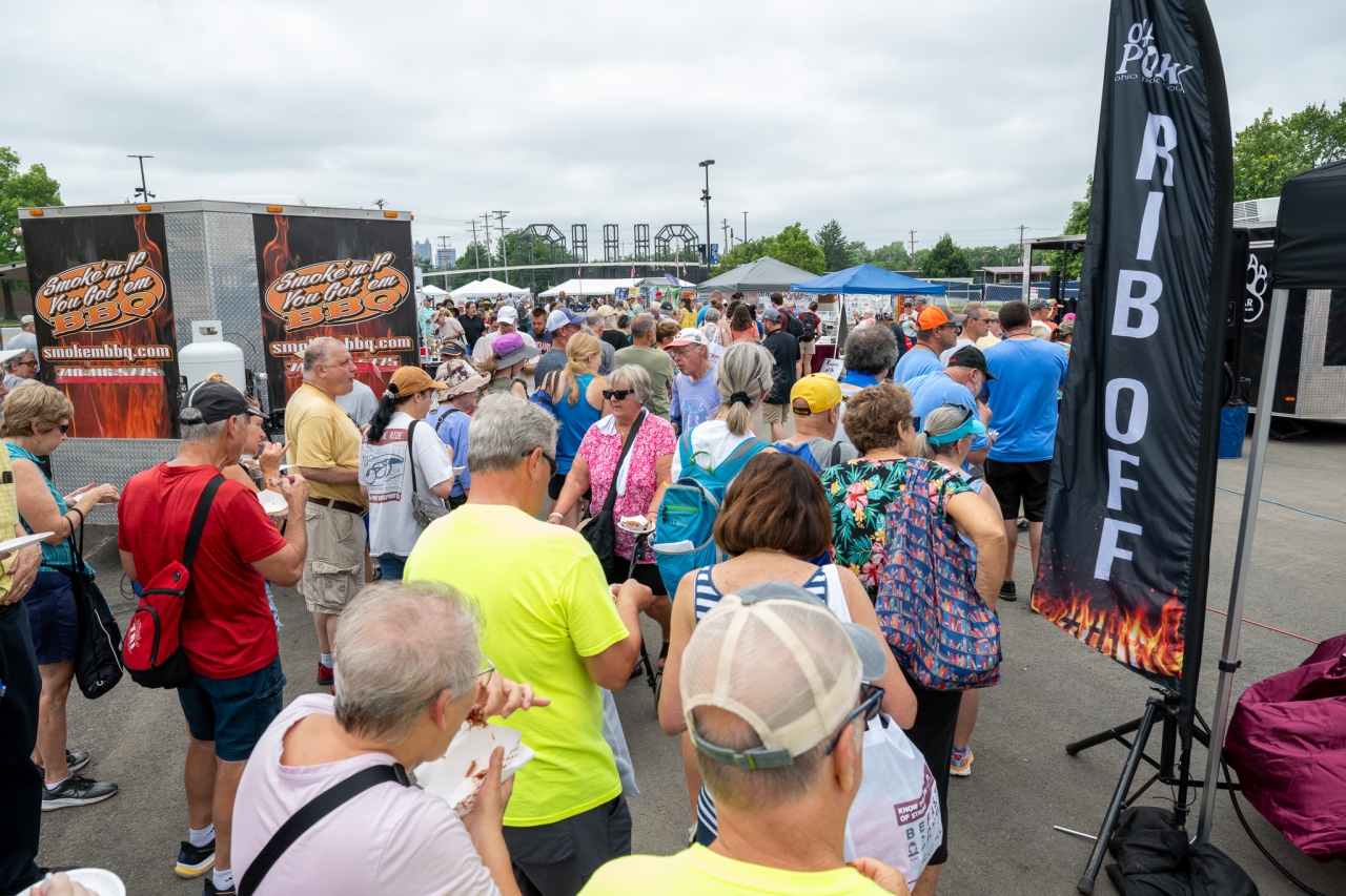 Crowd at the 2025 Rib Off at The Ohio State Fair