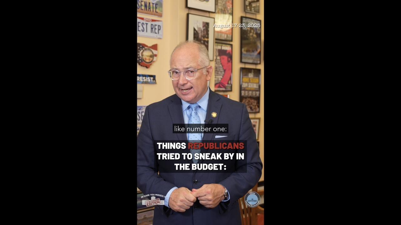 In Case You Missed It: Statehouse Edition - August 17-23, 2025