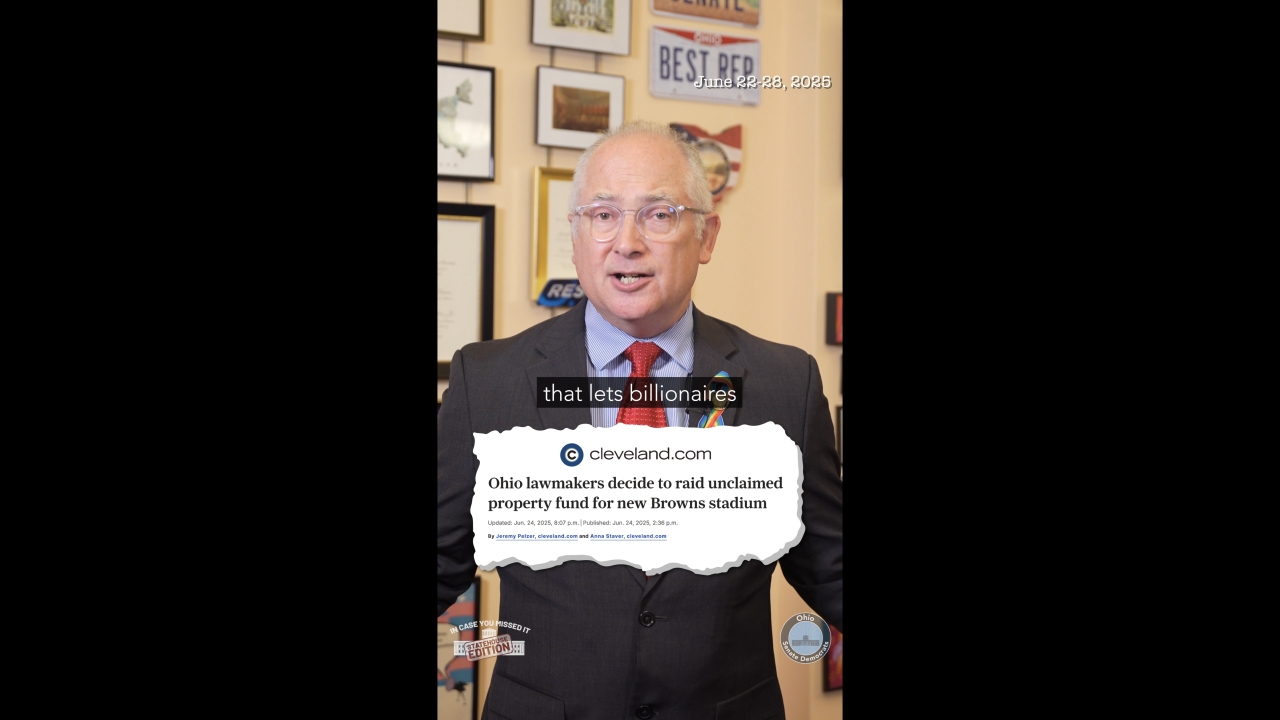In Case You Missed It: Statehouse Edition - June 22-28, 2025