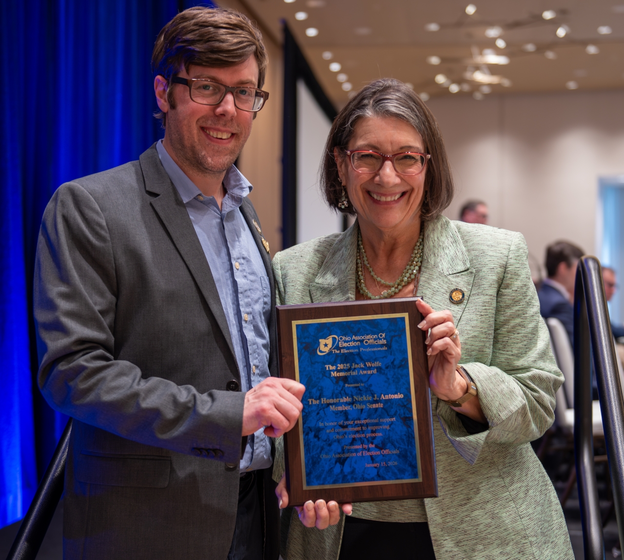 Antonio Named Legislator of the Year by Ohio Association of Election Officials