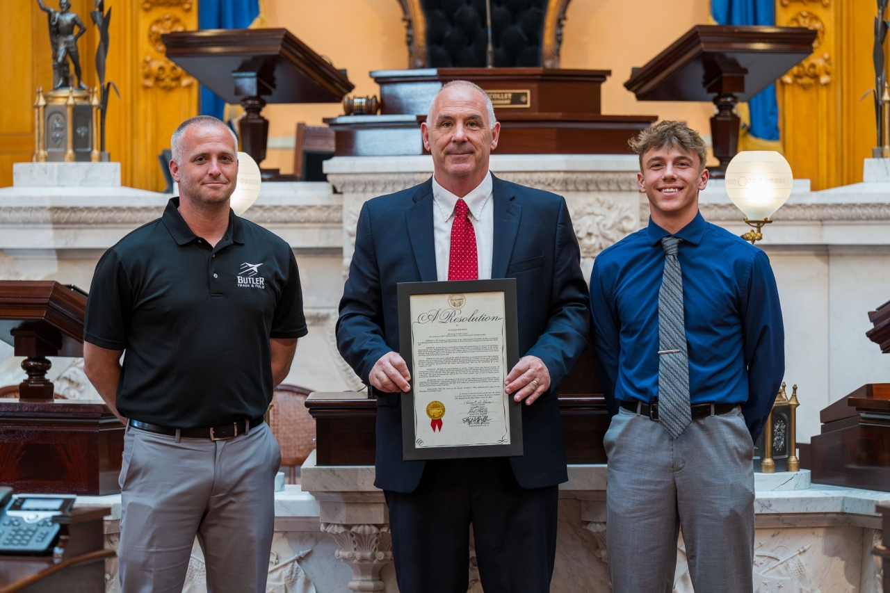 Huffman Celebrates National Track Champion