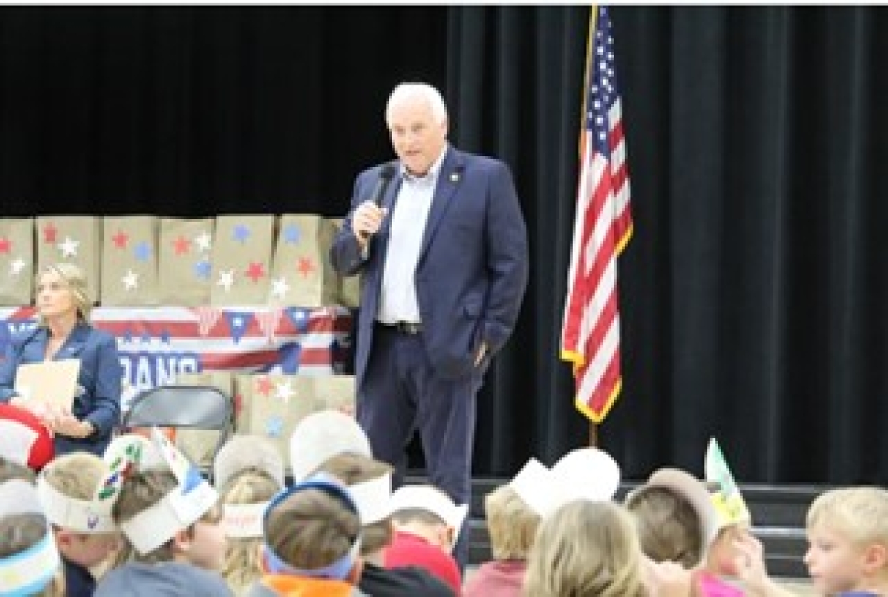 Johnson Visits Oak Hill Elementary School Veterans Day Celebration