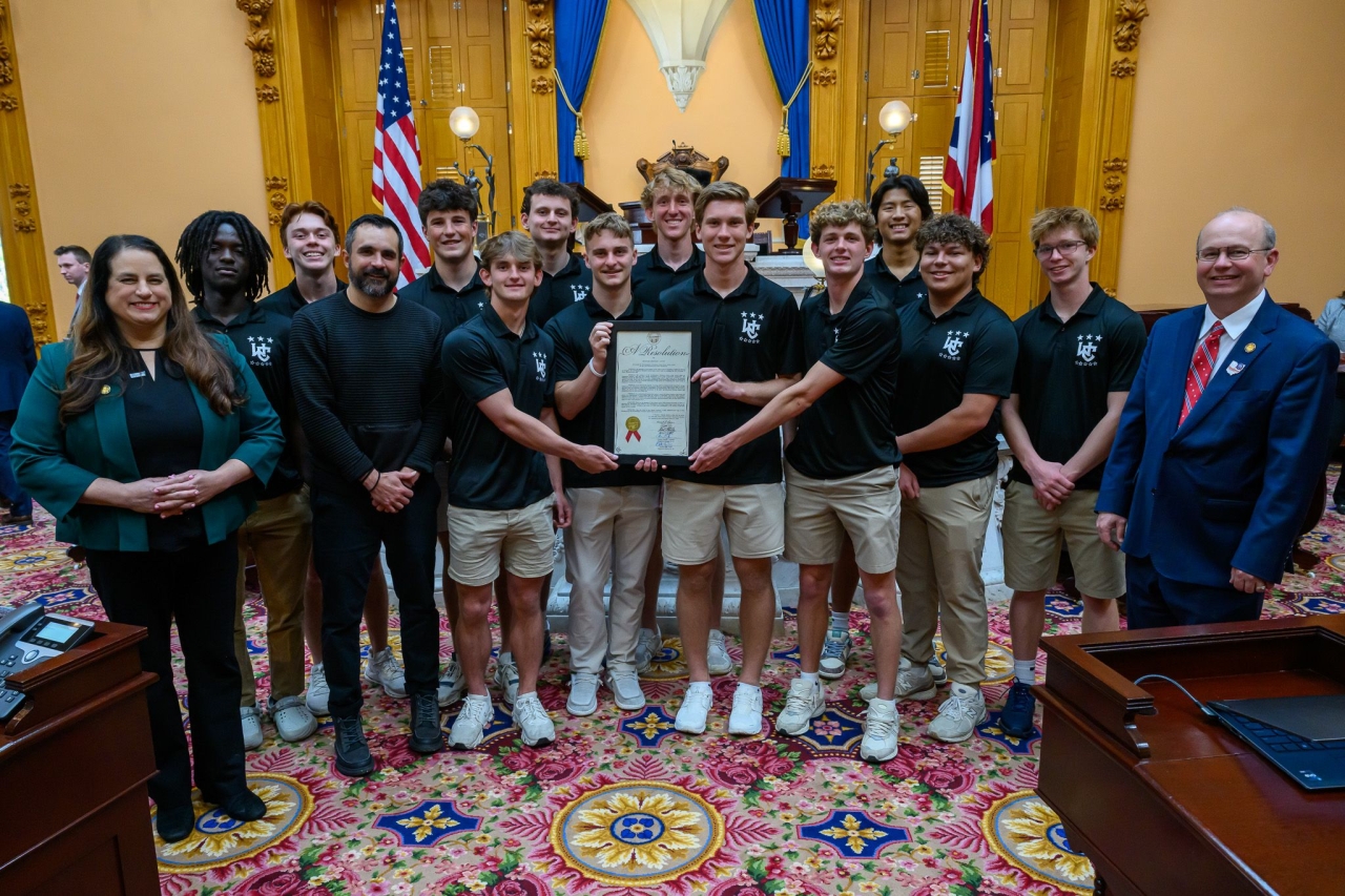 Senator Brenner Honors Worthington Christian Boys Soccer State Champions
