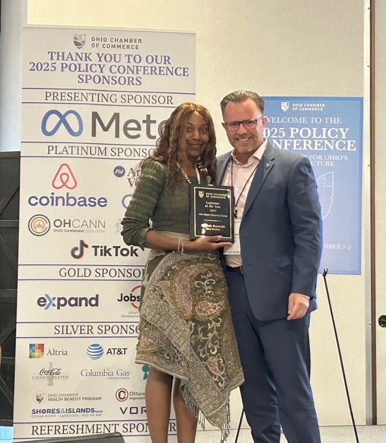Senator Reynolds Honored by Ohio Chamber of Commerce