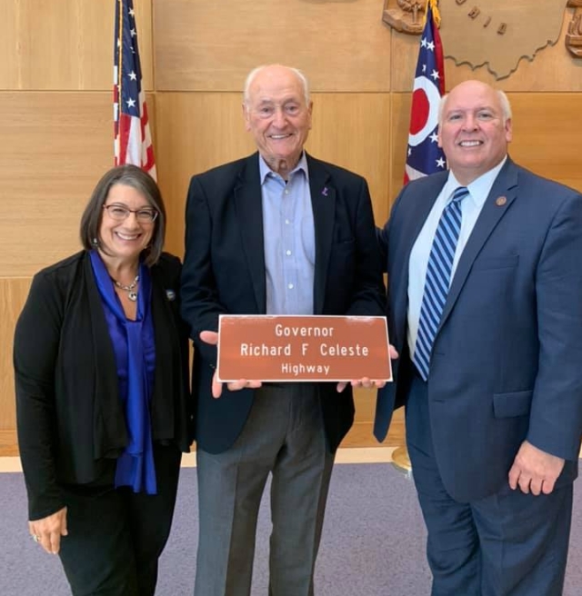 Antonio & Skindell Dedicate I-90 West in Cleveland in Honor of Ohio's 64th Governor, Richard F. Celeste