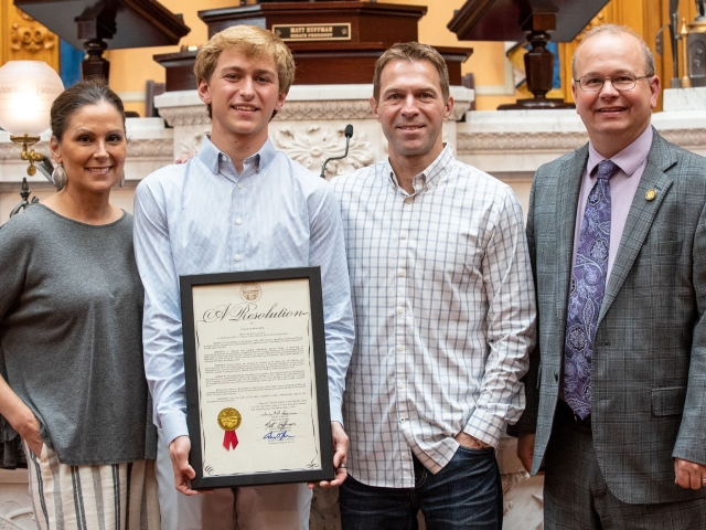 Brenner Honors Olentangy Liberty High School Track Champ
