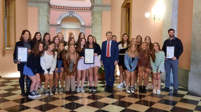 Dolan Honors Chagrin Falls High School Girls' Soccer Team Champions