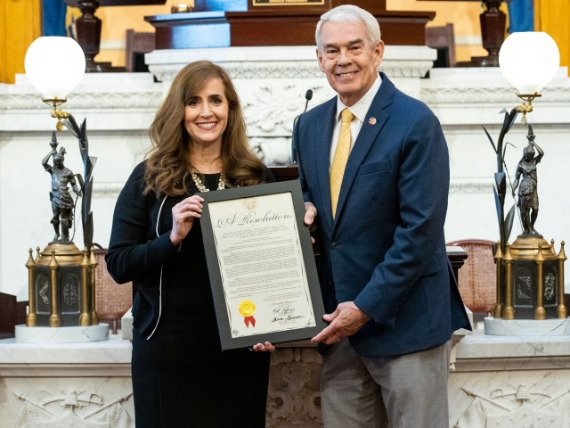 Gavarone Honors Chancellor Randy Gardner