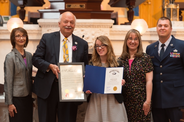 Hackett Honors Ohio Military Youth of the Year