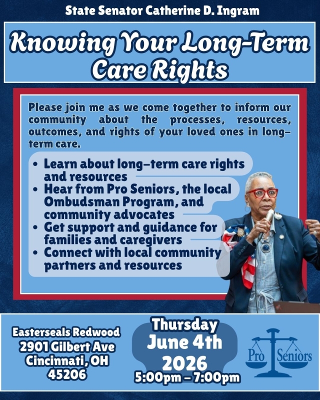 Ingram to Host Community Forum with Pro Seniors