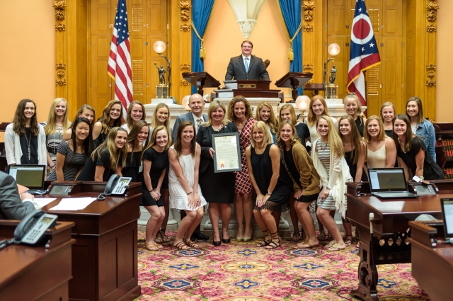 Kunze Honors Dublin Jerome High School Cheerleading Champions