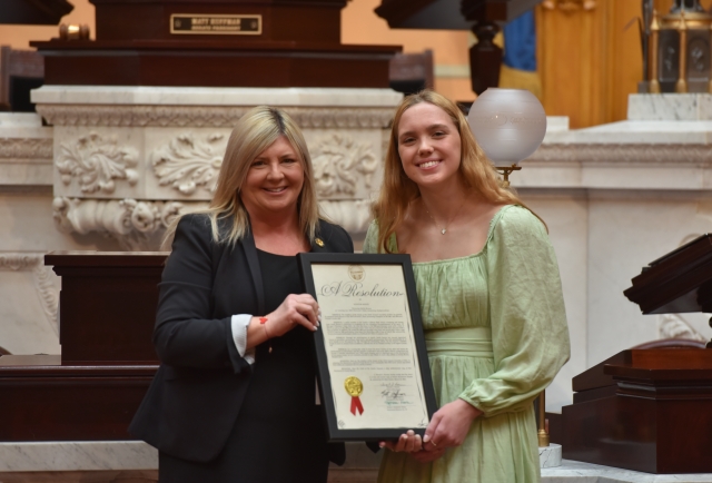 Kunze Honors State High School Swim Champ Emily Brown