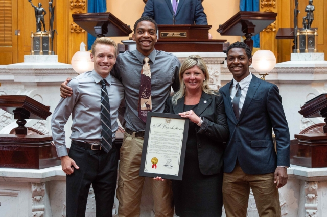 Kunze Honors Worthington Christian High School Track State Champions