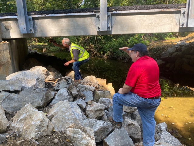 Schaffer Tours Bridges with County Engineer Jeremiah Upp, P.E., P.S.