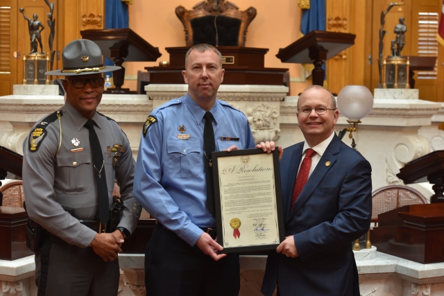 Senator Brenner Honors Ohio State Highway Patrol Dispatcher of the Year