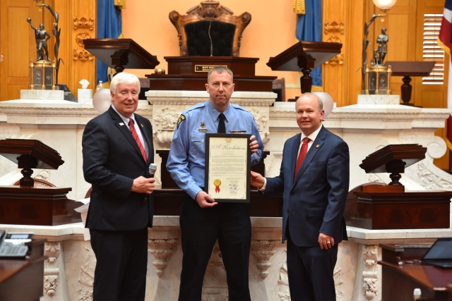 Senator Landis Honors Ohio State Highway Patrol Dispatcher of the Year