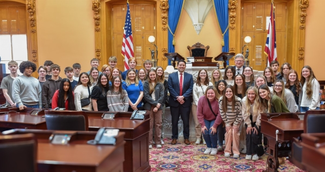 Senator McColley Hosts Patrick Henry High School Students