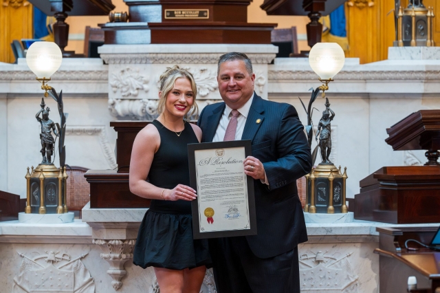 Wilkin Honors Four-Time State Wrestling Champ Makennah Craft