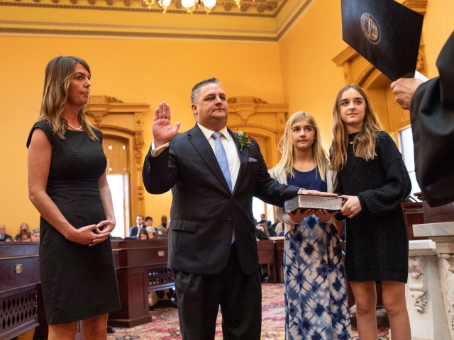 Wilkin Sworn in as a Member of the Ohio Senate